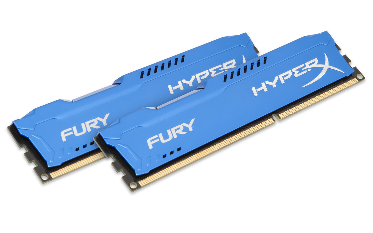 HyperX FURY - DDR3 - kit - 16 GB: 2 x 8 GB - 240 pin DIMM - 1600 MHz / PC3-12800 - CL10 - 1.5 V - unbuffered - no ECC - blue