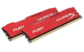 HyperX FURY - DDR3 - kit - 8 GB: 2 x 4 GB - 240 pin DIMM - 1866 MHz / PC3-14900 - CL10 - 1.5 V - unbuffered - no ECC - red