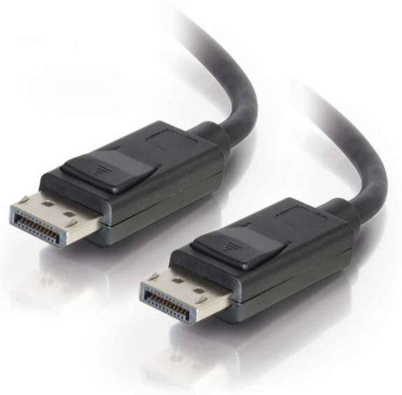 Cable DisplayPort C2G de 6 pies 8K con pestillos - M/M - Cable DisplayPort - DisplayPort (M) a DisplayPort (M) - 1,83 m - Negro