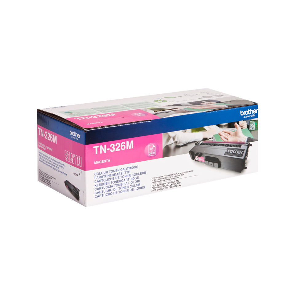 Brother TN326M - Magenta - original - cartucho de toner - para Brother DCP-L8400, DCP-L8450, HL-L8250, HL-L8350, MFC-L8650, MFC-L8850