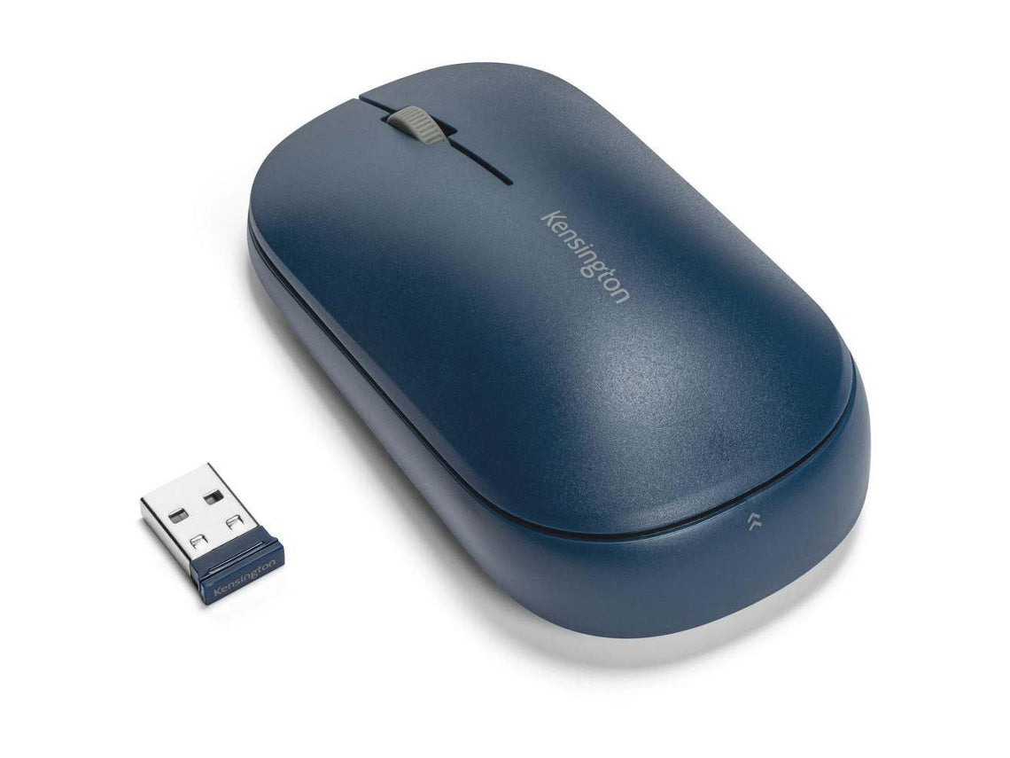 Kensington SureTrack - Mouse - optical - 4 buttons - wireless - 2.4GHz, Bluetooth 3.0, Bluetooth 5.0 LE - USB wireless receiver - blue