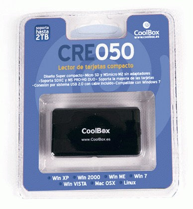 Lector de tarjetas externo CoolBox CRE-050