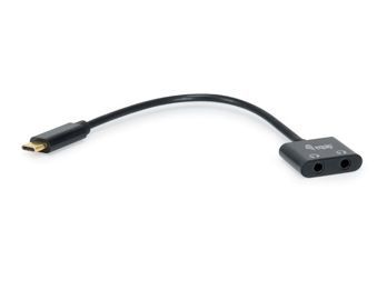 EQUIP USB-C to 2x3.5mm Audio DAC Adapter, 15cm