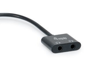 Adaptador DAC de audio EQUIP USB-C a 2 x 3,5 mm, 15 cm