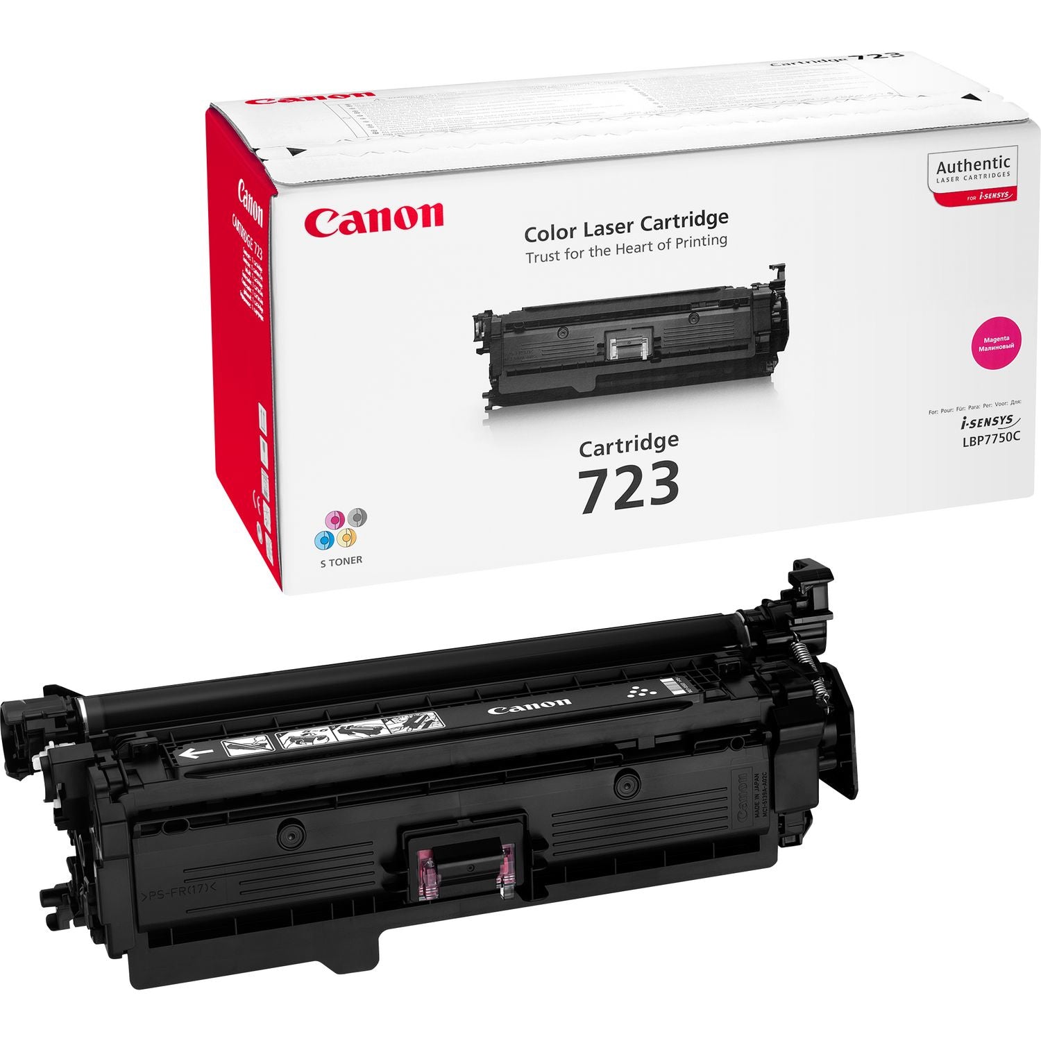 Canon 723 M - Magenta - original - toner cartridge - for i-SENSYS LBP7750Cdn