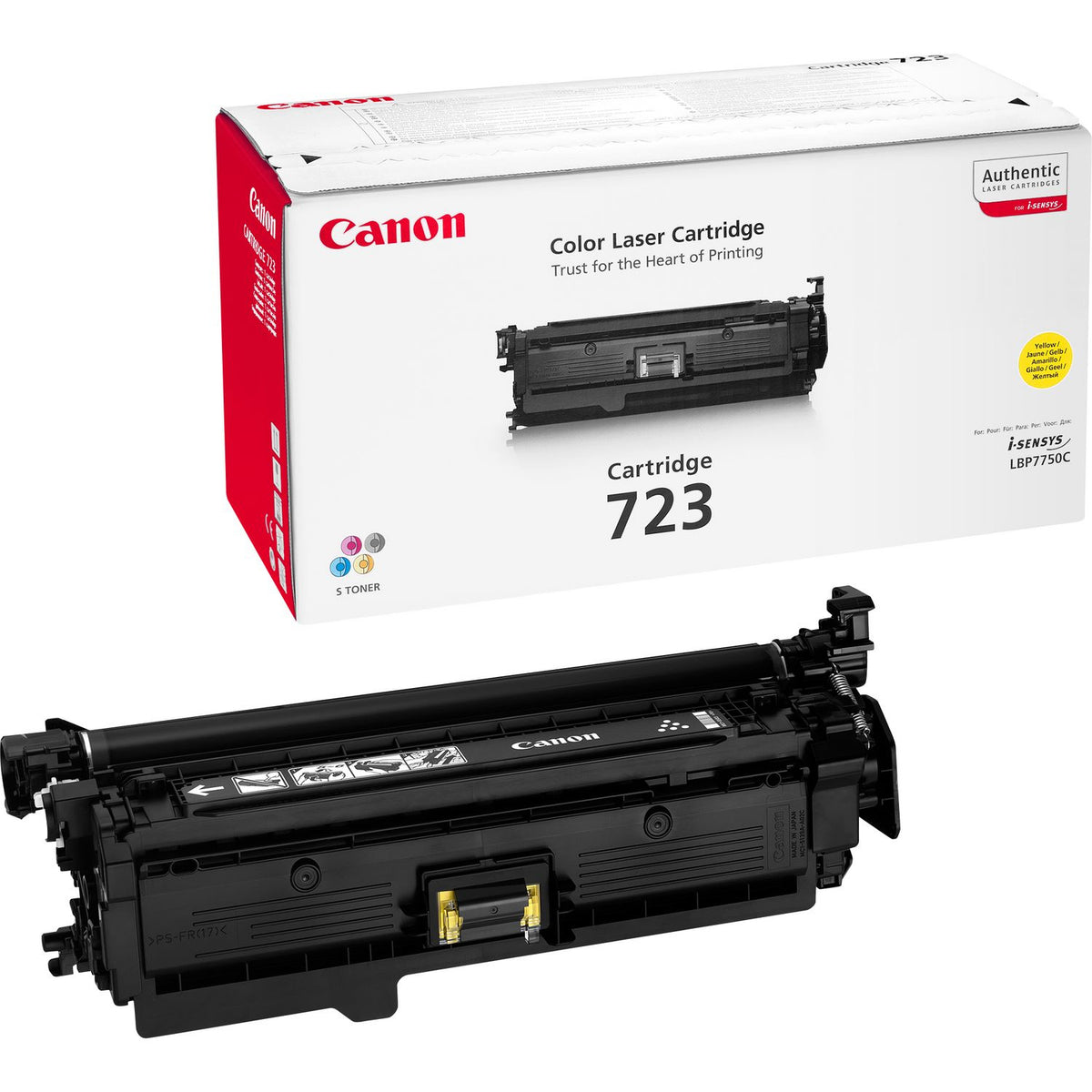 Canon 723 Y - Yellow - original - toner cartridge - for i-SENSYS LBP7750Cdn