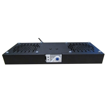 WP RACK Fan Tray For RWB (500 Depth) Cabinets With 2 Fans And Thermostat, Black Ral 9005