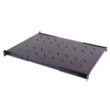 WP RACK Four Ears Fixed Shelf For RSA Series Racks depth 1200 mm, Black RAL 9005, (depth 750 mm)