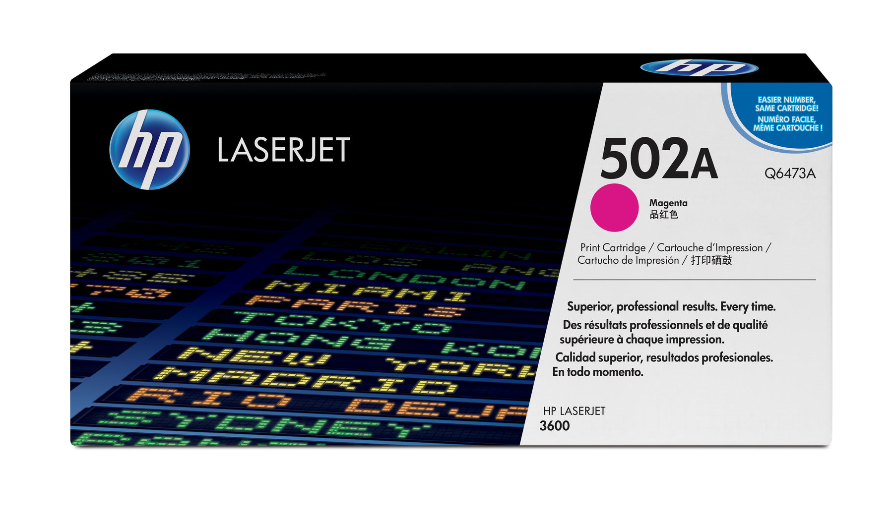 HP 502A - Magenta - original - LaserJet - cartucho de toner (Q6473A) - para Color LaserJet 3600, 3600dn, 3600n