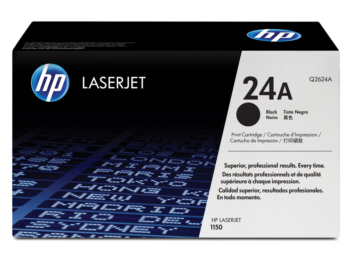 HP 24A - Black - Genuine - LaserJet - Toner Cartridge (Q2624A) - for LaserJet 1150