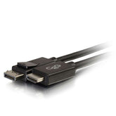 C2G 6ft DisplayPort to HDMI Adapter Cable - M/M - Cabo DisplayPort - DisplayPort (M) para HDMI (M) - 1.8 m - preto