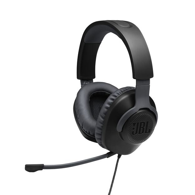 JBL Quantum 100 Over Ear Wired Gaming Headphones - Black