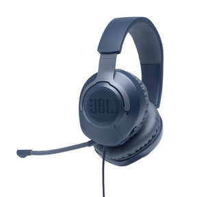 JBL Quantum 100 Over Ear Wired Gaming Headphones - Blue