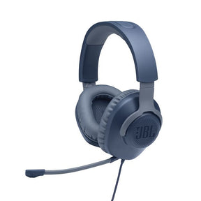 JBL Quantum 100 Over Ear Wired Gaming Headphones - Blue