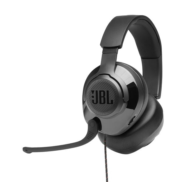 JBL Quantum 200 Over Ear Wired Gaming Headphones - Black