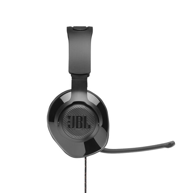 JBL Quantum 200 Over Ear Wired Gaming Headphones - Black