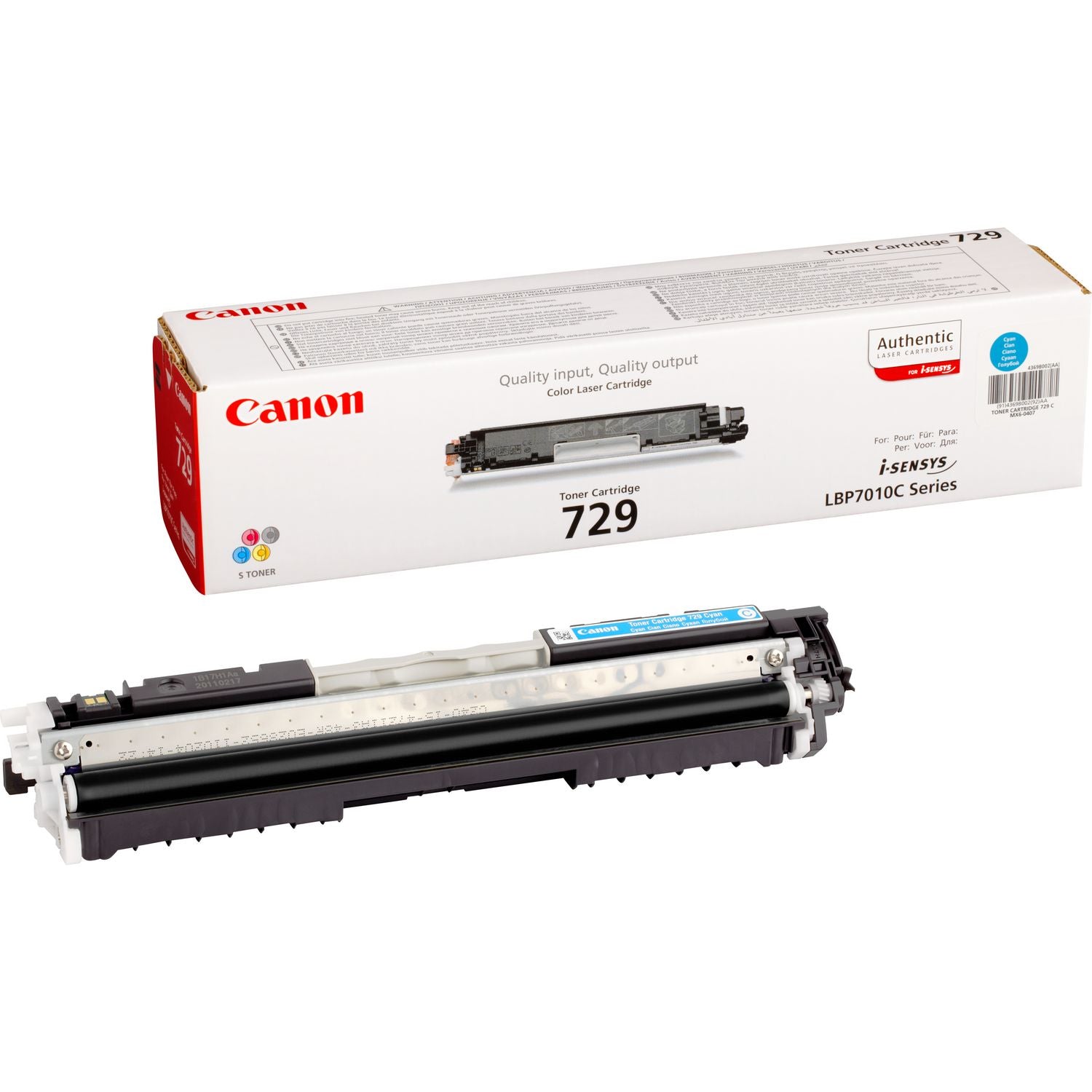 Canon 729 C - Cyan blue - original - toner cartridge - for i-SENSYS LBP7010C, LBP7018C