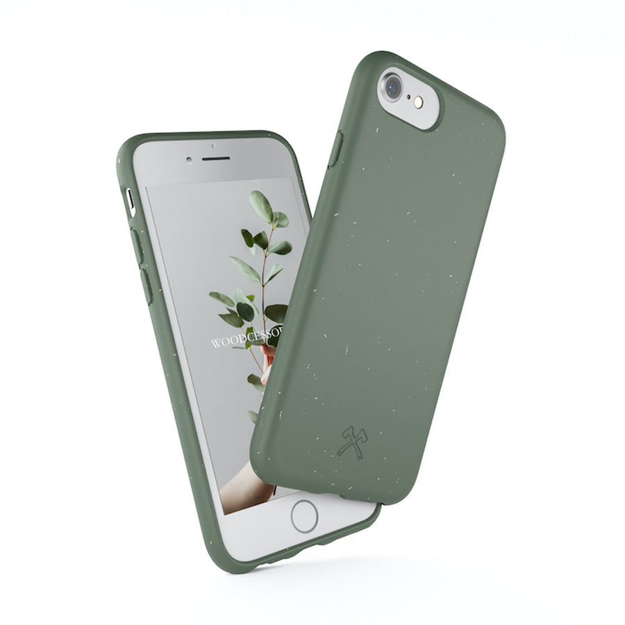 Capa Bio Classic WOODCESSORIES Midnight Green/Biomaterial para iPhone SE 2020/8/7/6(s)