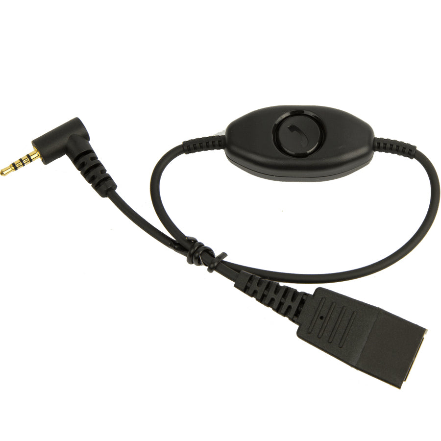 Jabra - Headset Adapter - male micro jack to male Quick Disconnect