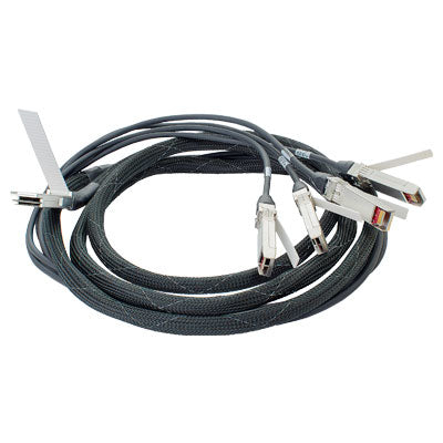 HPE Direct Attach Cable - Cabo de rede - SFP+ para QSFP+ - 3 m - para CX 8360-12C V2, 8360-16Y2C V2