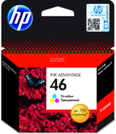 HP 46 - 14 ml - color (cian, magenta, amarillo) - original - Ink Advantage - cartucho de tinta - para Deskjet Ink Advantage Ultra 2529, Ink Advantage Ultra 57XX, Ultra Ink Advantage 2029