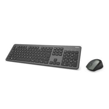 Combo/Kit HAMA KMW-700 Teclado y ratón inalámbricos, gris/negro; Teclas Multimedia; NanoUSB - 182677