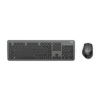 Combo/Kit HAMA KMW-700 Teclado e Rato Wireless, Grey/Black; Teclas Multimedia; Nano USB - 182677