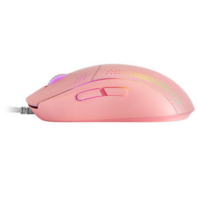 Rato MARS GAMING MMPRO MOUSE, ULTRALIGHT, 32000DPI, RGB, FEATHER, AMBIDEXTROUS, PINK