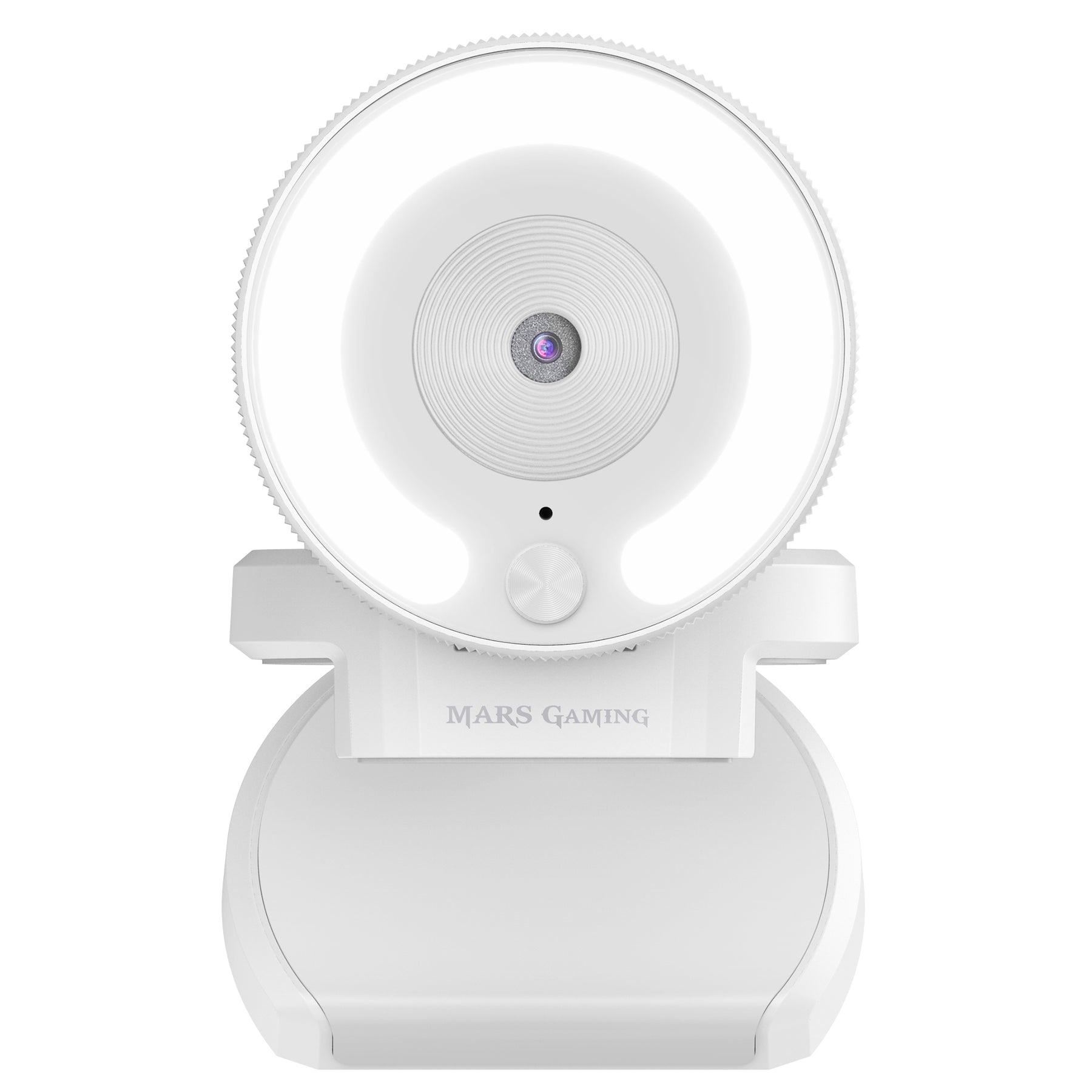 Webcam MARS GAMING MWPRO PRO 1920X1080 FHD, LIGHT RING, 90º FOV, GLASS, WHITE