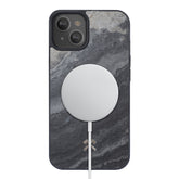 WOODCESSORIES Camo Grey/Real Slate Stone/Black TPU Softcase Bumper Case para iPhone 13/13 Pro