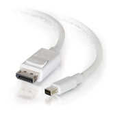 C2G 1m Mini DisplayPort to DisplayPort Adapter Cable 4K UHD - White - Cabo DisplayPort - Mini DisplayPort (M) para DisplayPort (M) - 1 m - branco