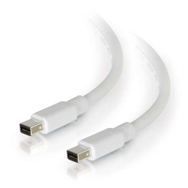 C2G 2m Mini DisplayPort Cable 4K UHD M/M - White - Cabo DisplayPort - Mini DisplayPort (M) para Mini DisplayPort (M) - 2 m - branco