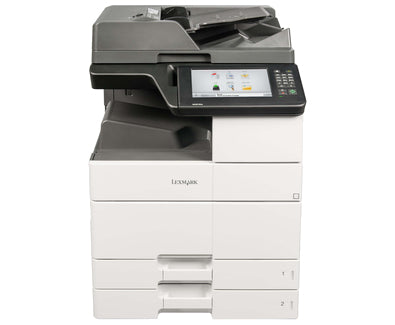 Lexmark MX912de - Multifunction printer - B/W - laser - 297 x 432 mm (original) - A3/Ledger (media) - up to 65 ppm (copy) - up to 65 ppm (print) - 1150 sheets - 33.6 Kbps - USB 2.0, Gigabit LAN, USB host