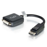 C2G DisplayPort to DVI-D Adapter Converter - Single Link DVI-D Video Adapter M/F - Black - Video Adapter - DisplayPort (M) to DVI-D (F) - 20 cm - locked - black