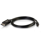 C2G 2m Mini DisplayPort a DisplayPort Cable Adaptador 4K UHD - Negro - Cable DisplayPort - Mini DisplayPort (M) a DisplayPort (M) - 2m - Negro