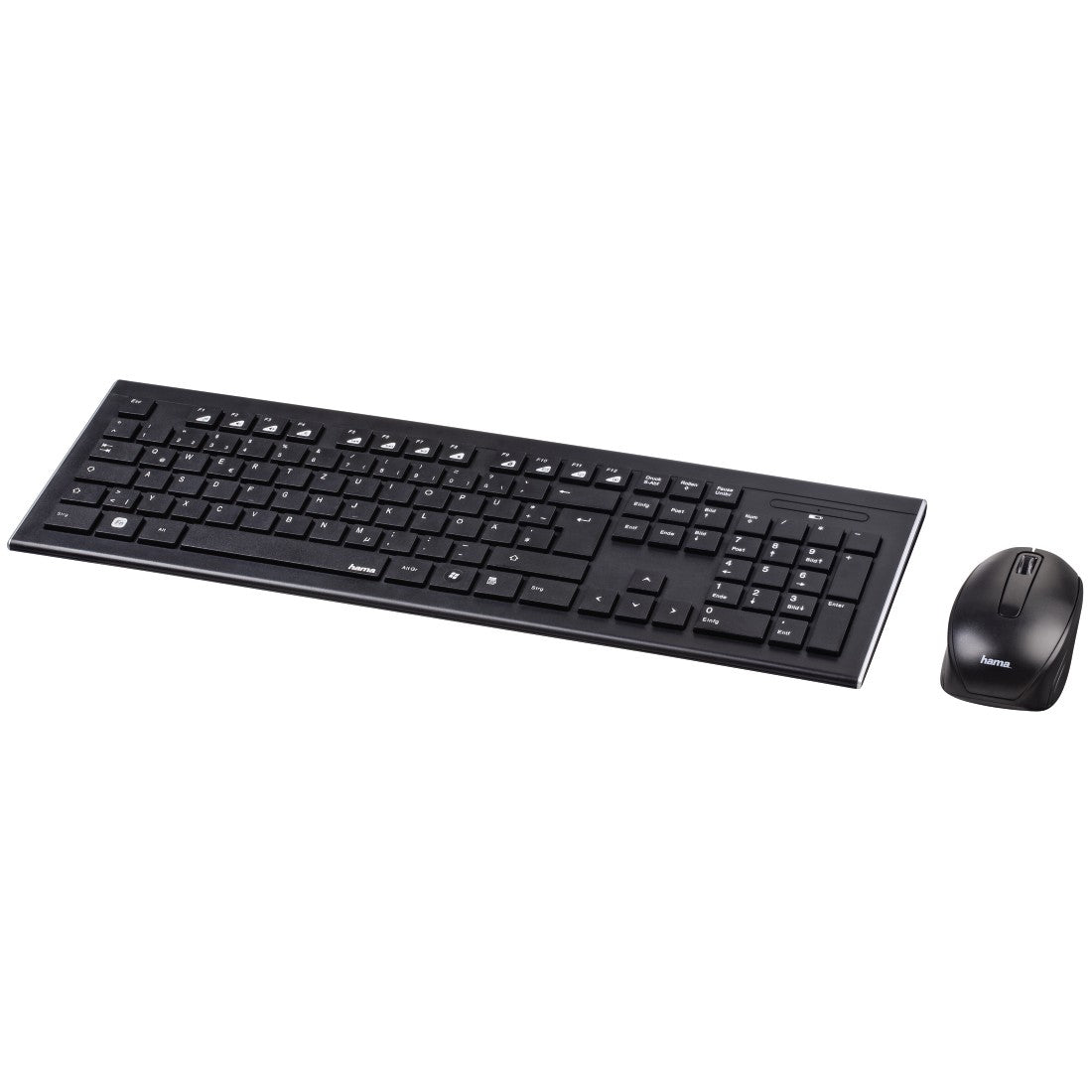 Hama \"Cortino\" Wireless Keyboard + Mouse Set, negro