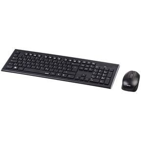 Hama \"Cortino\" Wireless Keyboard + Mouse Set, black