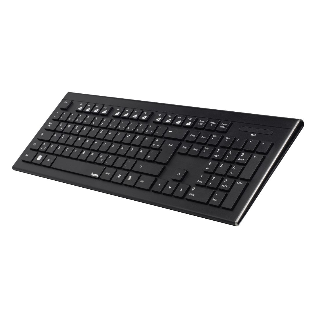 Hama \"Cortino\" Wireless Keyboard + Mouse Set, black