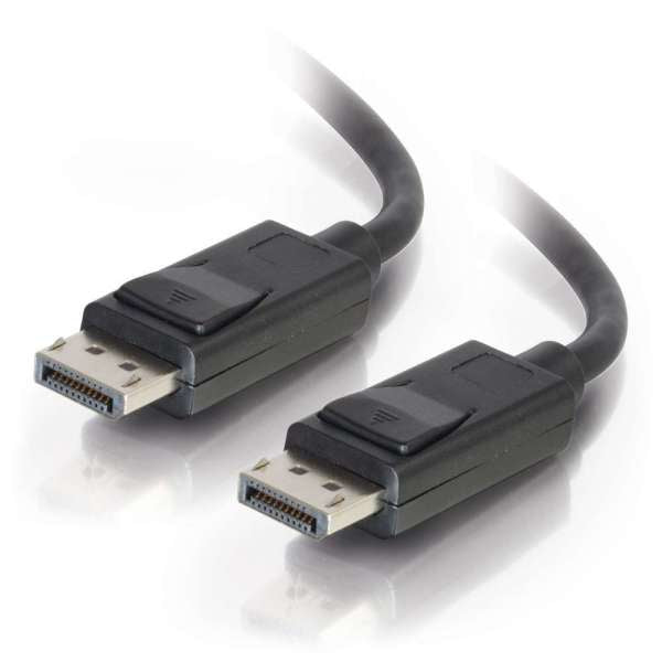 C2G 3m DisplayPort Cable with Latches 8K UHD M/M - 4K - Black - Cabo DisplayPort - DisplayPort (M) para DisplayPort (M) - 3 m - travada - preto