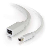 C2G 2m Mini DisplayPort Extension Cable M/F - White - Cabo de extensão DisplayPort - Mini DisplayPort (F) para Mini DisplayPort (M) - 2 m - branco