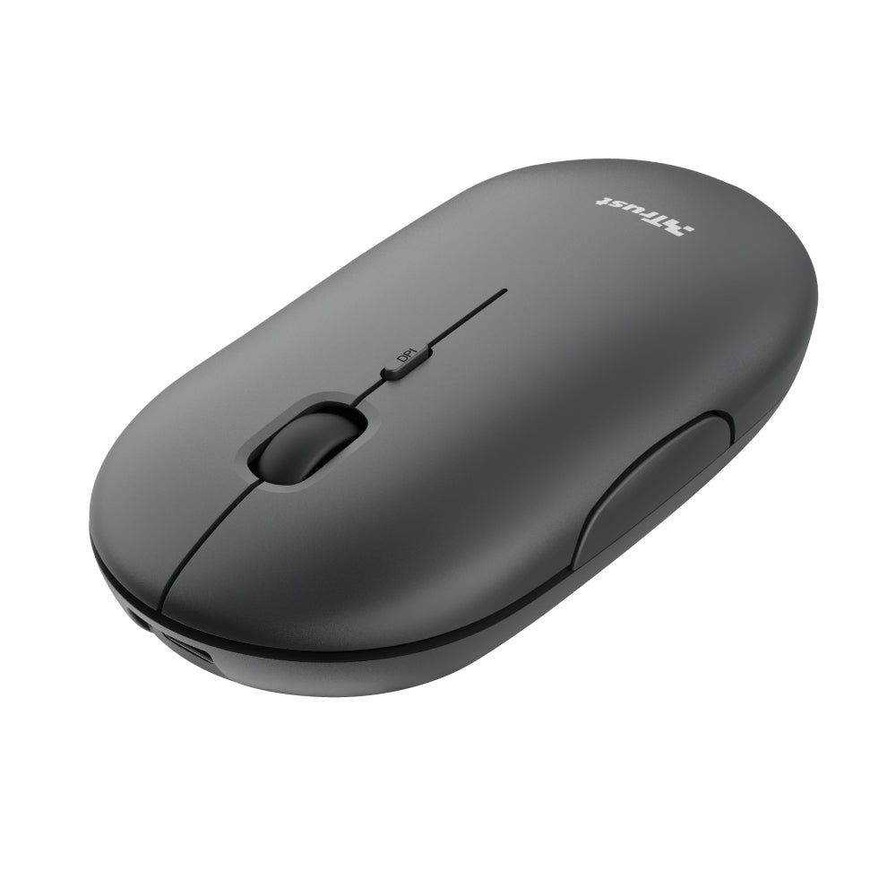 Ultraslim Wireless Rechargeable Mouse PUCK - Black