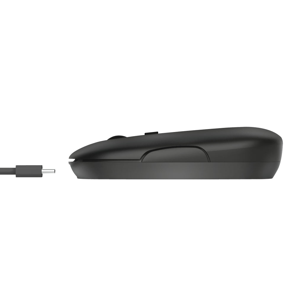 Ultraslim Wireless Rechargeable Mouse PUCK - Black