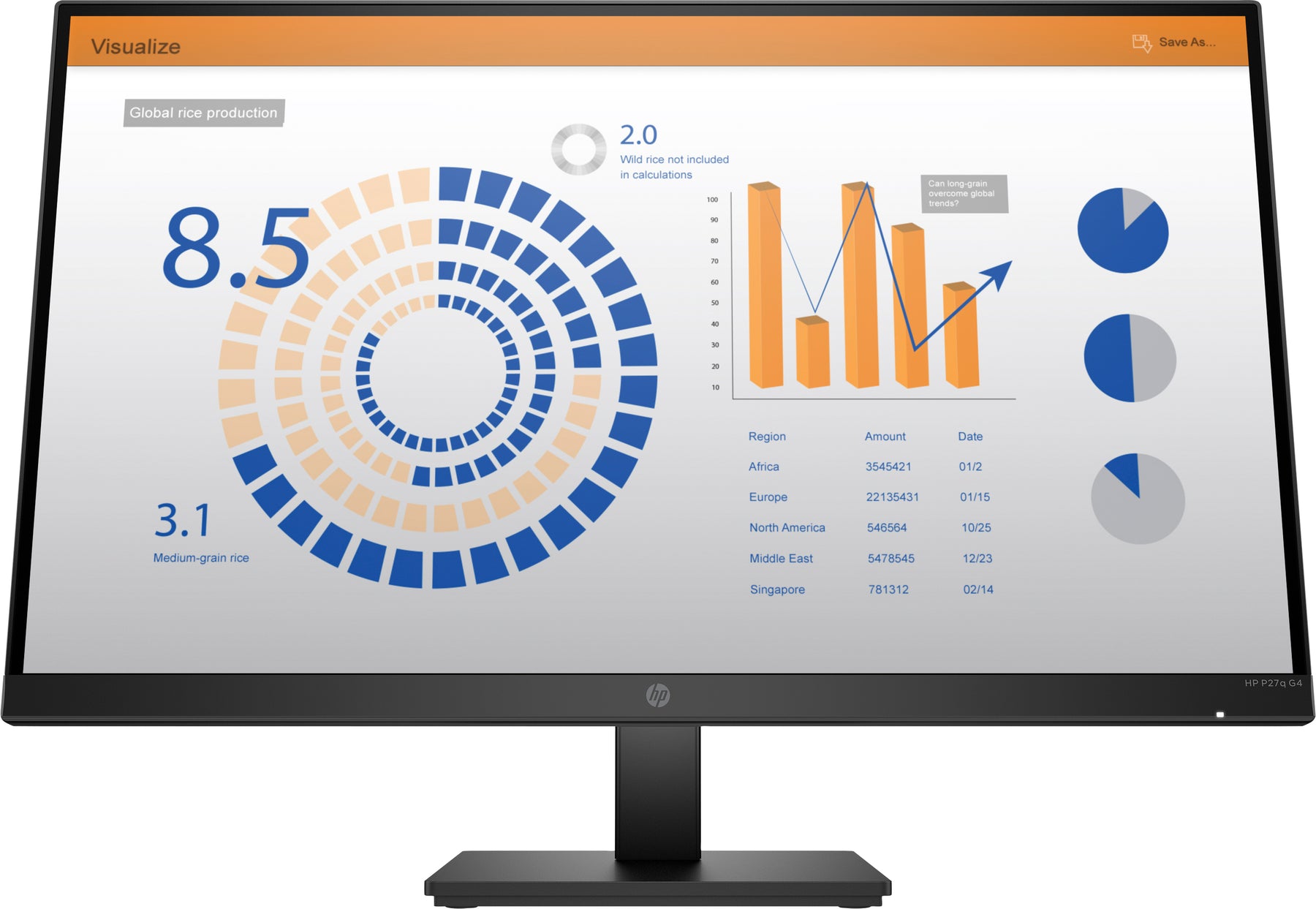 HP P27q G4 QHD Monitor