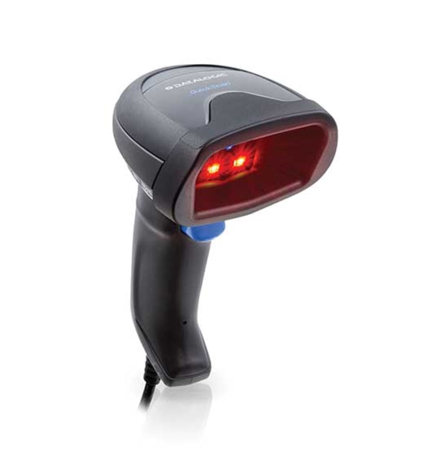 Lector de código de barras DATALOGIC 2D Imager QuickScan Lite QW2520 con base y USB