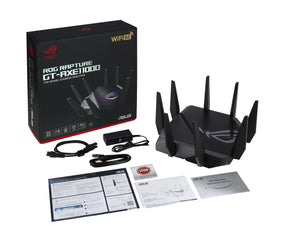 ASUS Gaming Router ROG Rapture GT AXE11000 Tri-band Gigabit WiFi 6, 2.4/5/6Ghz, AiMesh