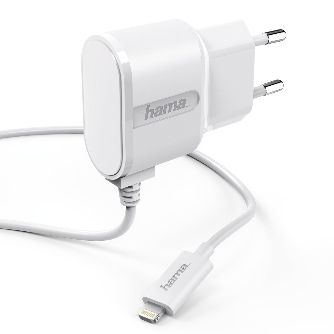 Cargador HAMA 220V, Lightning, 1A, blanco