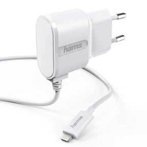 HAMA charger 220V, Lightning, 1A, white