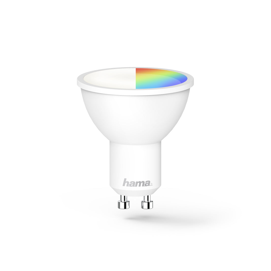 Luz WiFi-LED HAMA, GU10, 5.5W, RGB+CCT, regulable, 400Lm, para aplicación/control de voz