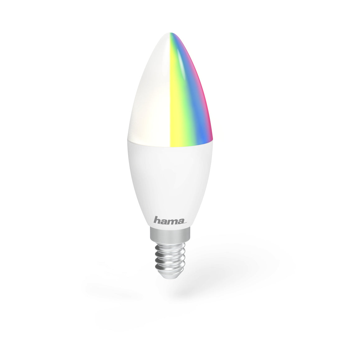 Luz WiFi-LED HAMA, E14, 5.5W, RGB+CCT, regulable, 470Lm, para aplicación/control de voz