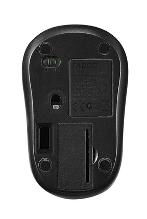 Ratón RAPOO M10 Plus 2.4GHz Inalámbrico Óptico Negro